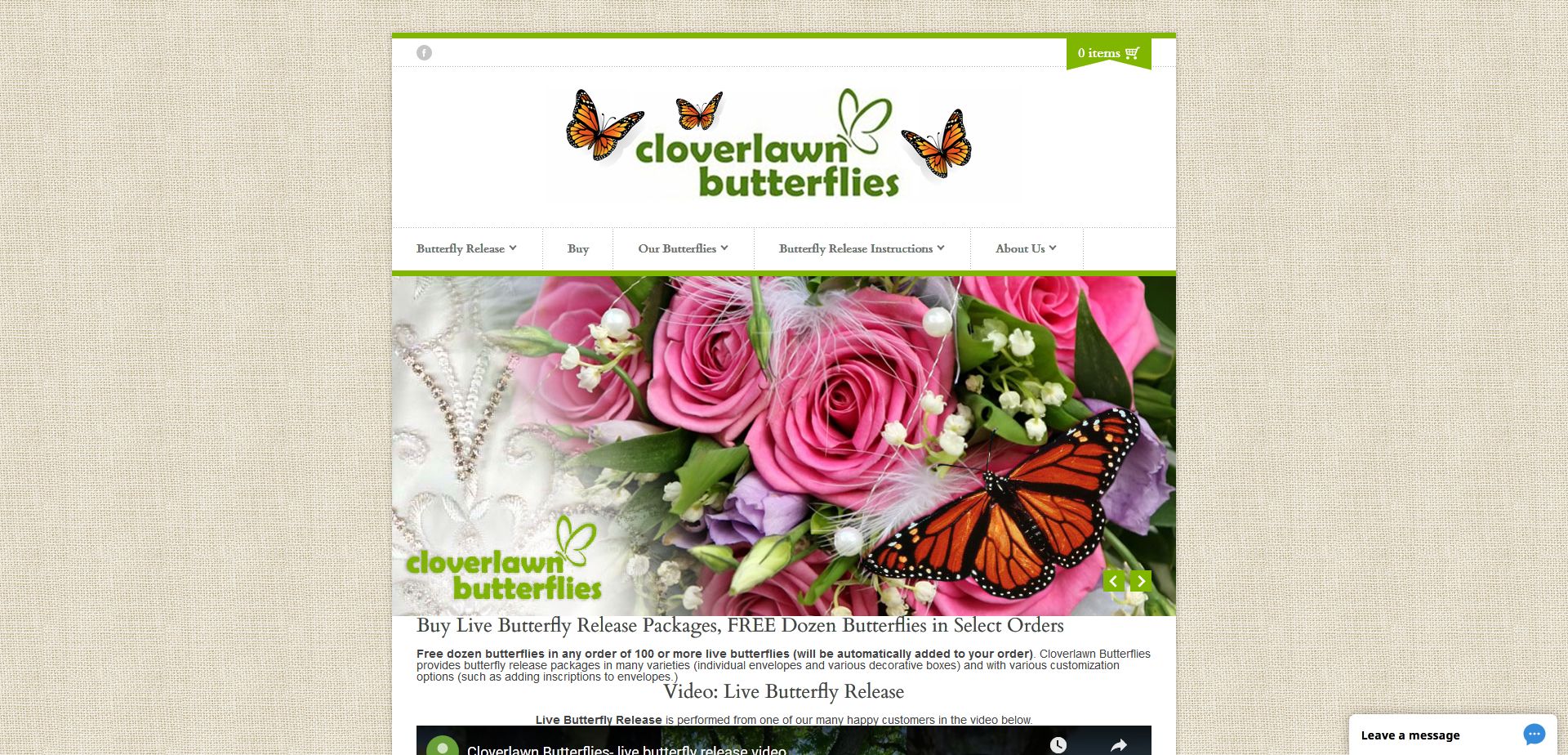 Cloverlawn Butterflies is a Family owned Butterfly Release Company